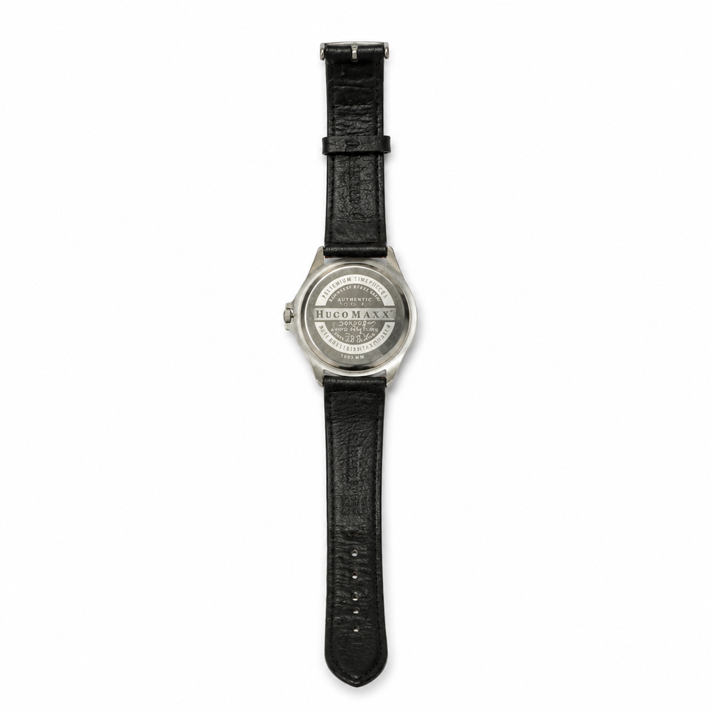 Hugo Maxx White Dial Date Japan Quartz Water-Resistant Watch - Requires a Battery