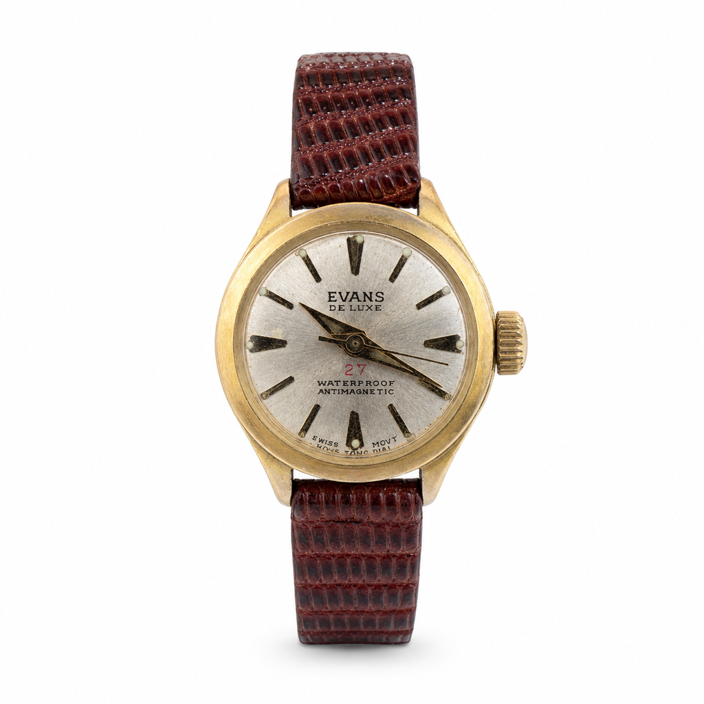 Evans De Luxe 27 Waterproof Antimagnetic Mechanical Watch - Requires Winding