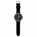 Q&Q Black Diver-Style 50M Quartz Watch