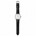 Vintage Pierre Nicol Quartz Dress Watch with Black Leather Strap