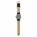 Vintage Pierre Nicol Quartz Dress Watch with Black Leather Strap