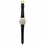 ER Gold-Tone Black Dial Quartz Watch