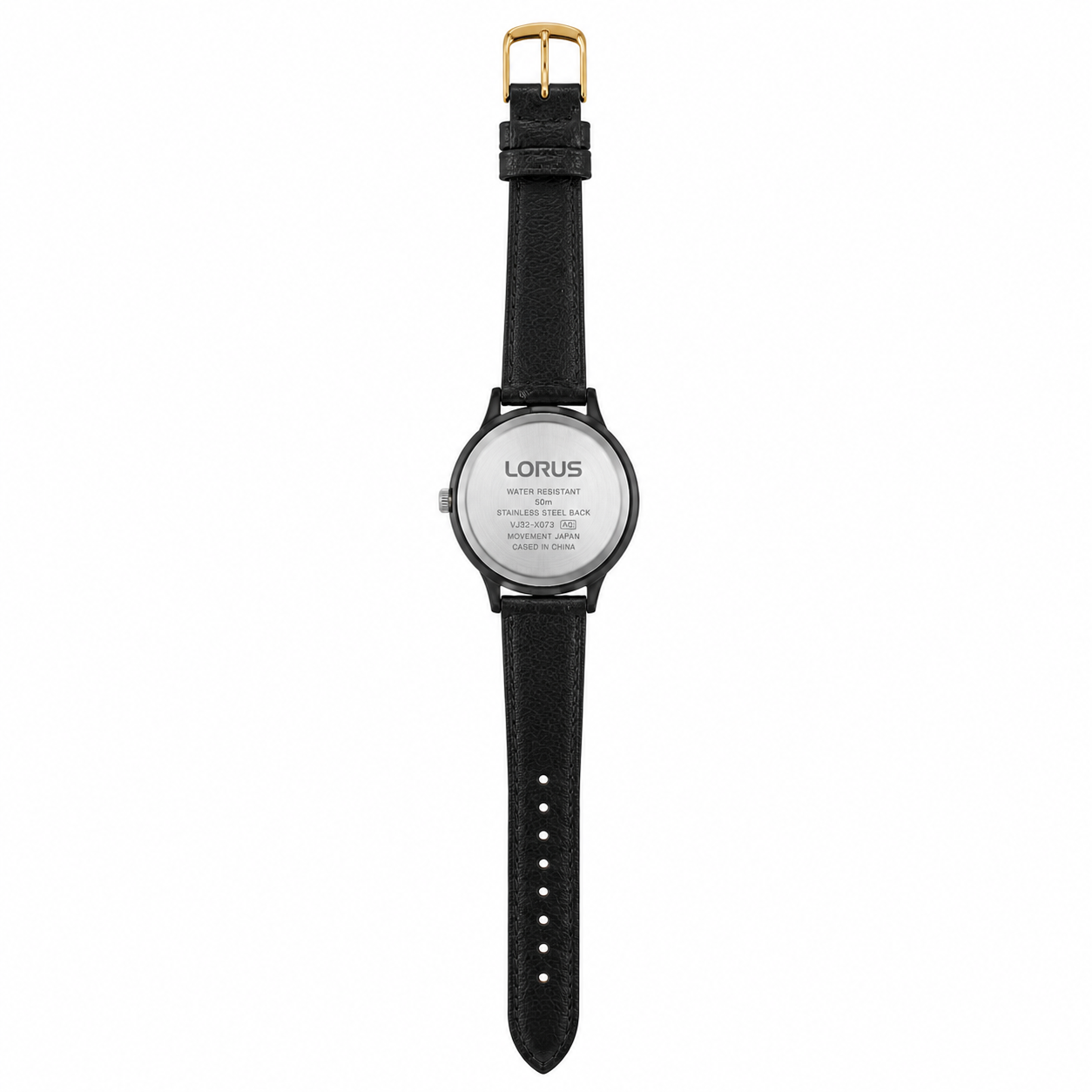Lorus Classic Black Dial Quartz Watch — 50M