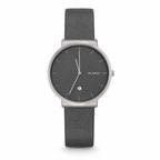 Skagen Ancher SKW6320 Grey Dial Titanium Leather Watch - Requires a Battery