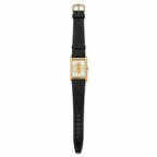 Le Sand Rectangular Gold-Tone Quartz Dress Watch - Requires a Battery