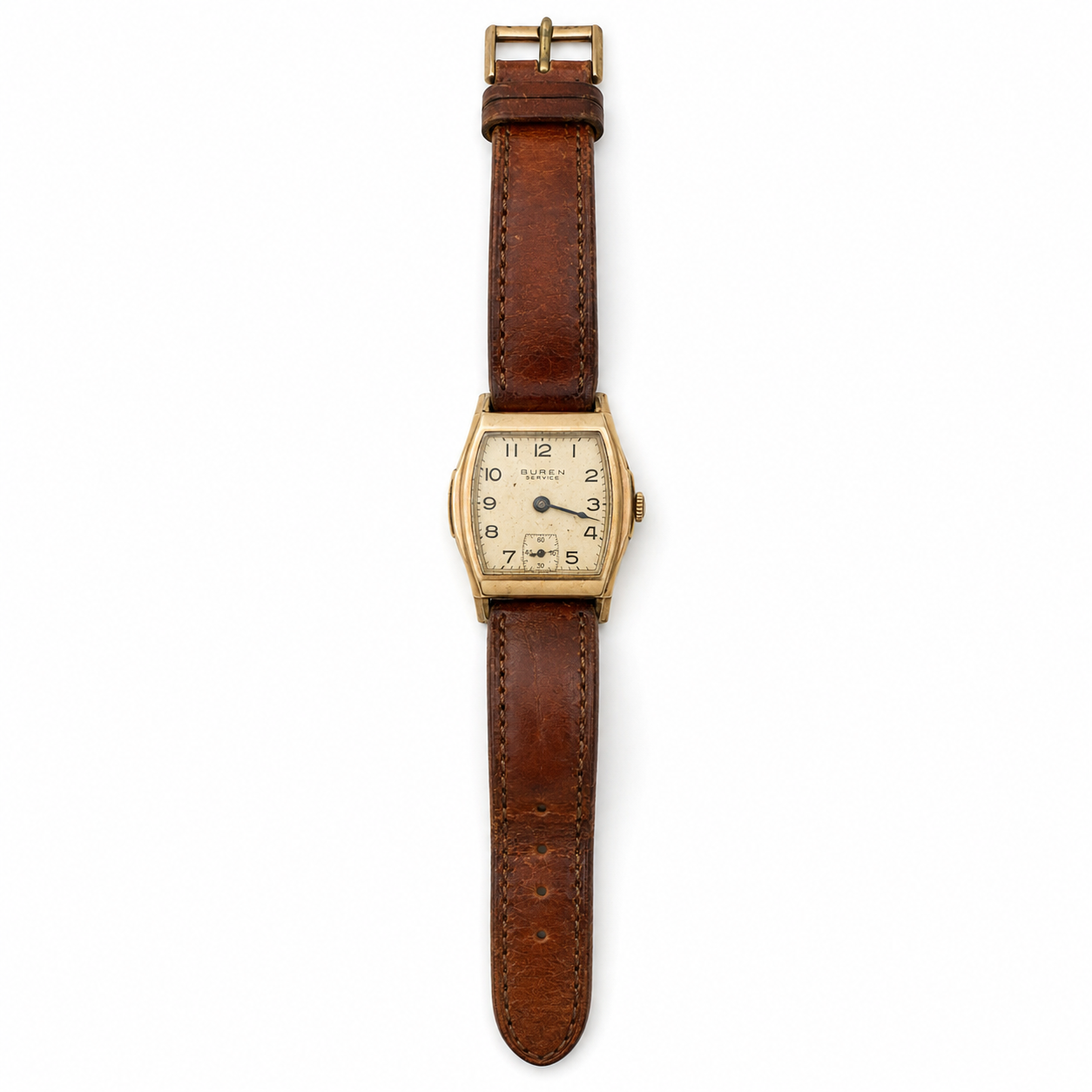 Vintage Buren Service Small Seconds Mechanical Watch - Requires Winding