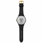 Green Bay Packers Quartz Analog Watch White Dial Black Strap - Requires a Battery