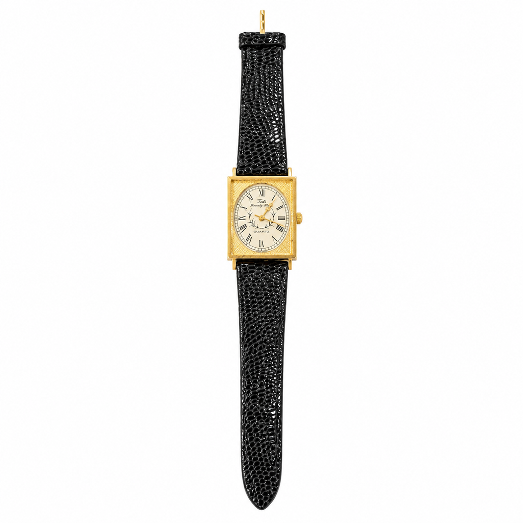 Vintage Tali Beverly Hills Gold-Tone Roman Numeral Quartz Watch - Requires a Battery