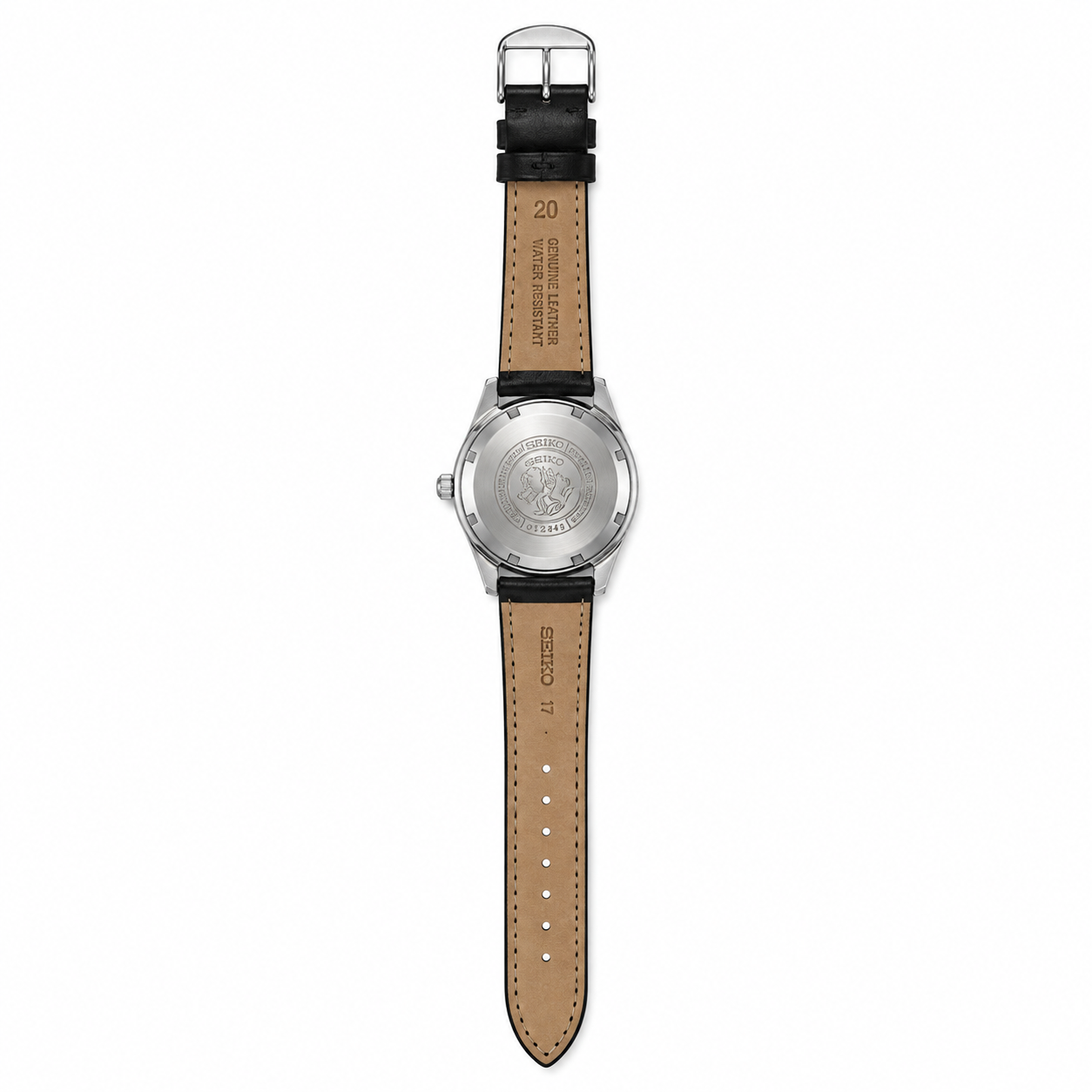 Seiko Quartz Rectangular Analog Watch Black Strap - Requires a Battery