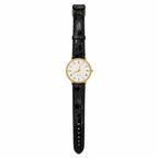 Gold-Tone Roman Numeral Quartz Dress Watch - Requires a Battery