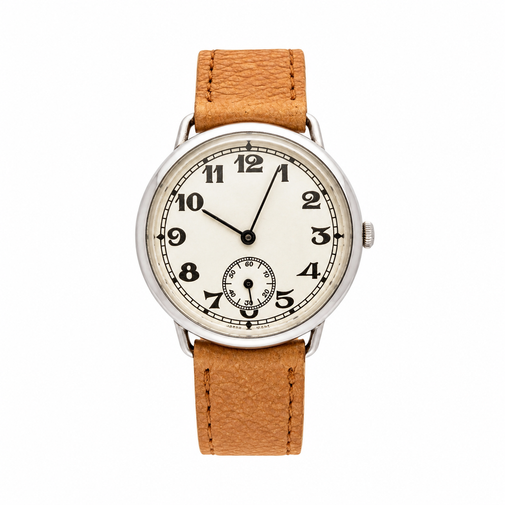 Retro Small Seconds Japan Movement Watch - Requires a Battery