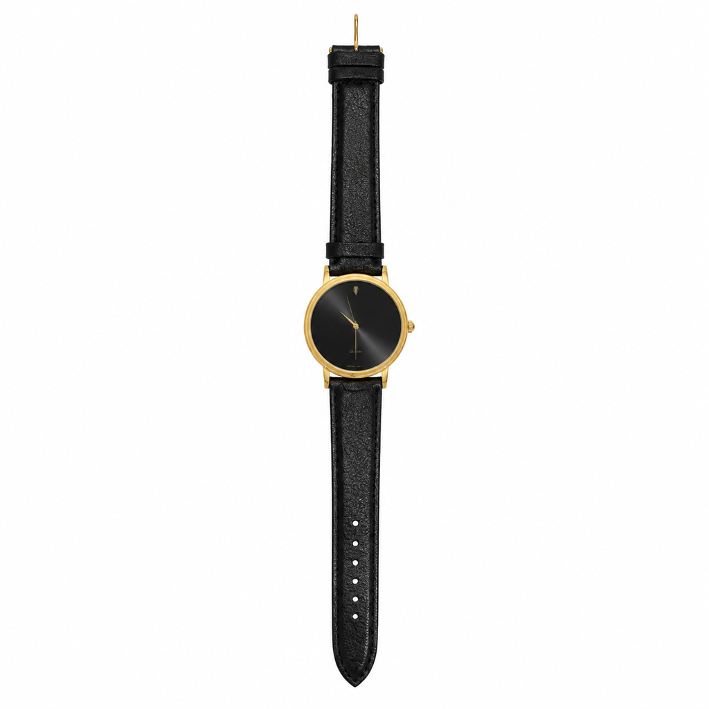 Minimalist Black Dial Japan Quartz Watch - Requires a Battery