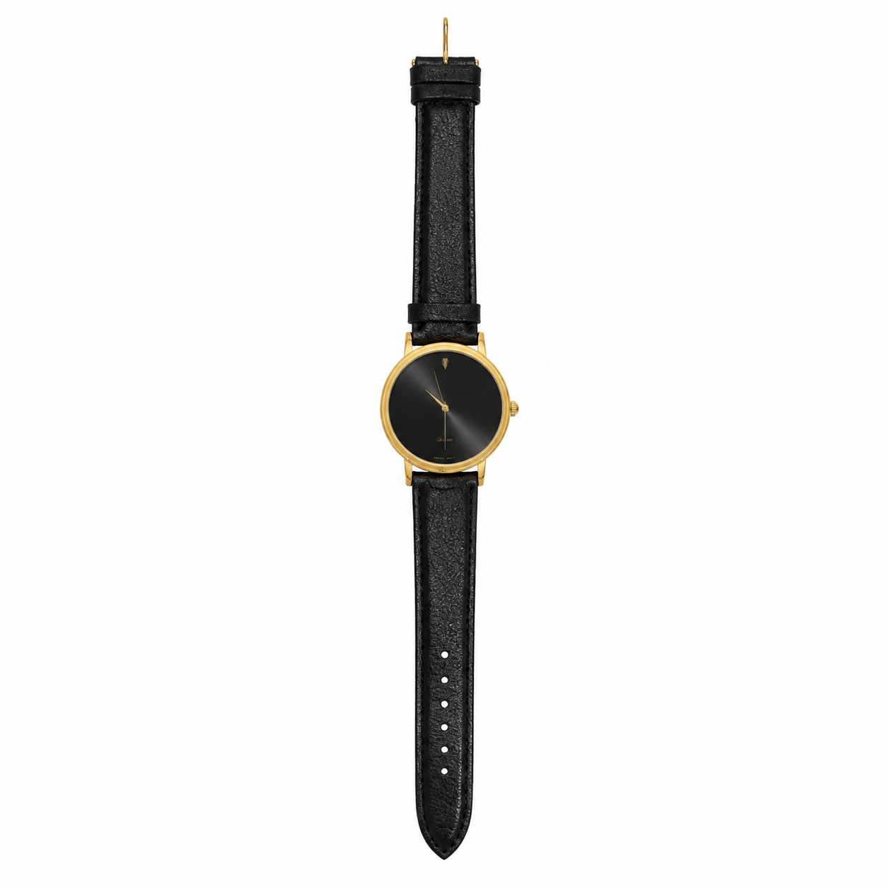Minimalist Black Dial Japan Quartz Watch - Requires a Battery