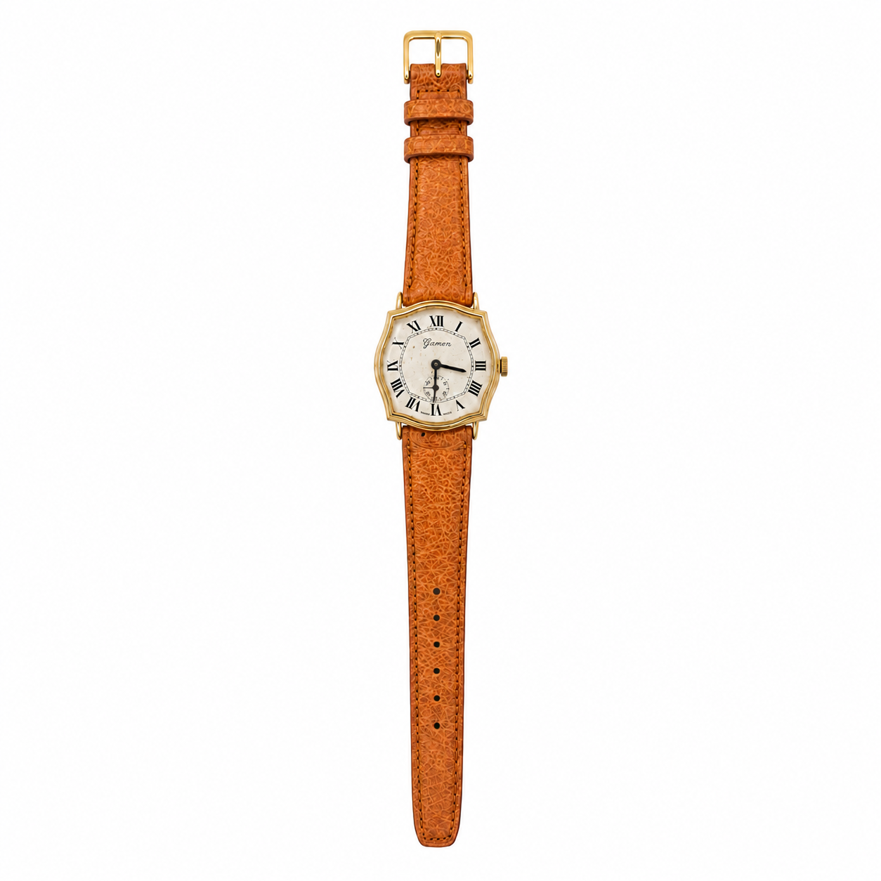 Gaven Swiss Made Tonneau Roman Numeral Small Seconds Watch - Requires Winding