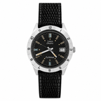 Vintage Timex Electric Dynabeat Black Dial Date Watch - Requires a Battery
