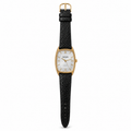 Winfield Rectangular Gold-Tone Quartz Dress Watch - Requires a Battery