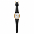 Winfield Rectangular Gold-Tone Quartz Dress Watch - Requires a Battery