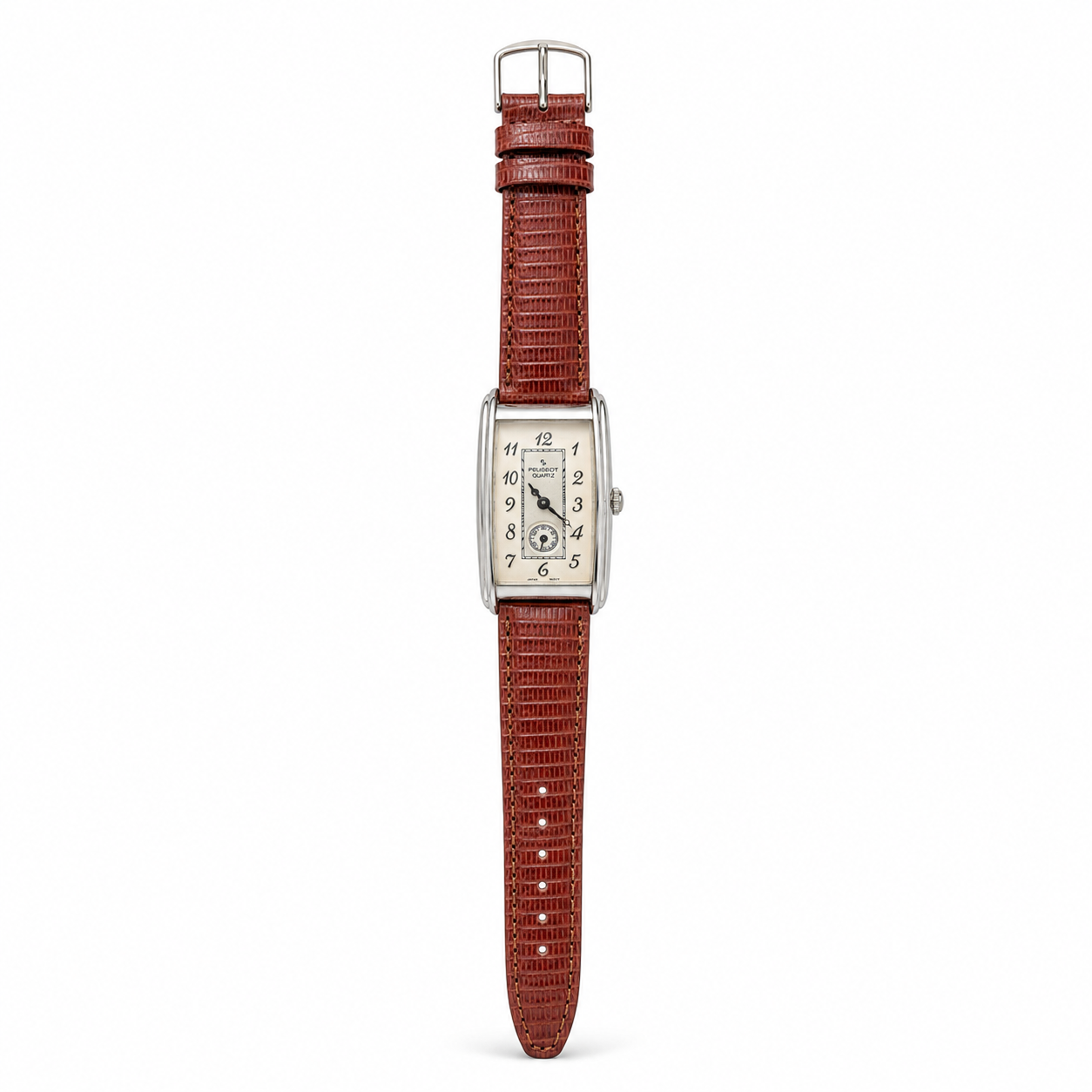 Peugeot Rectangular Small Seconds Quartz Watch - Requires a Battery