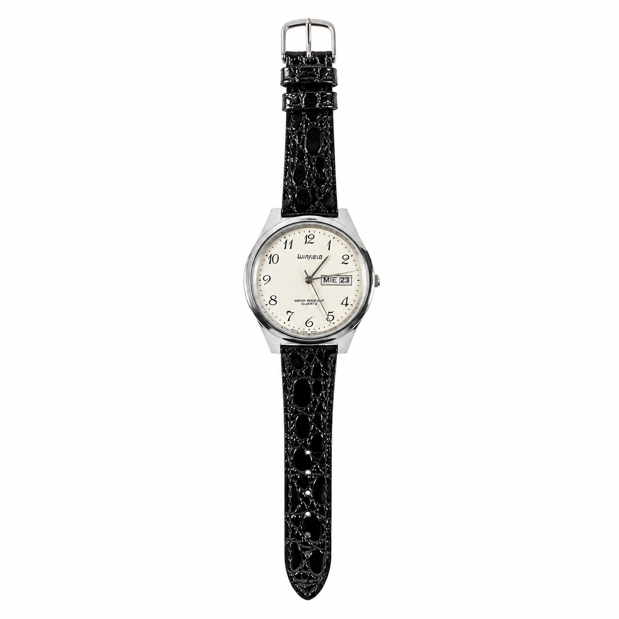 Winfield Day-Date Silver Dial Quartz Watch - Requires a Battery