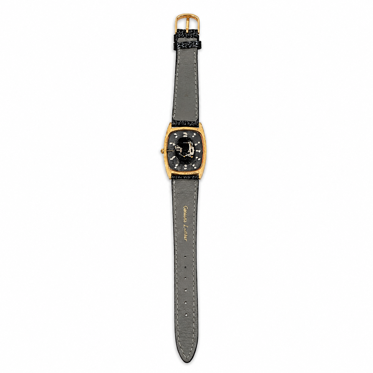 Winfield Rectangular Gold-Tone Quartz Dress Watch - Requires a Battery
