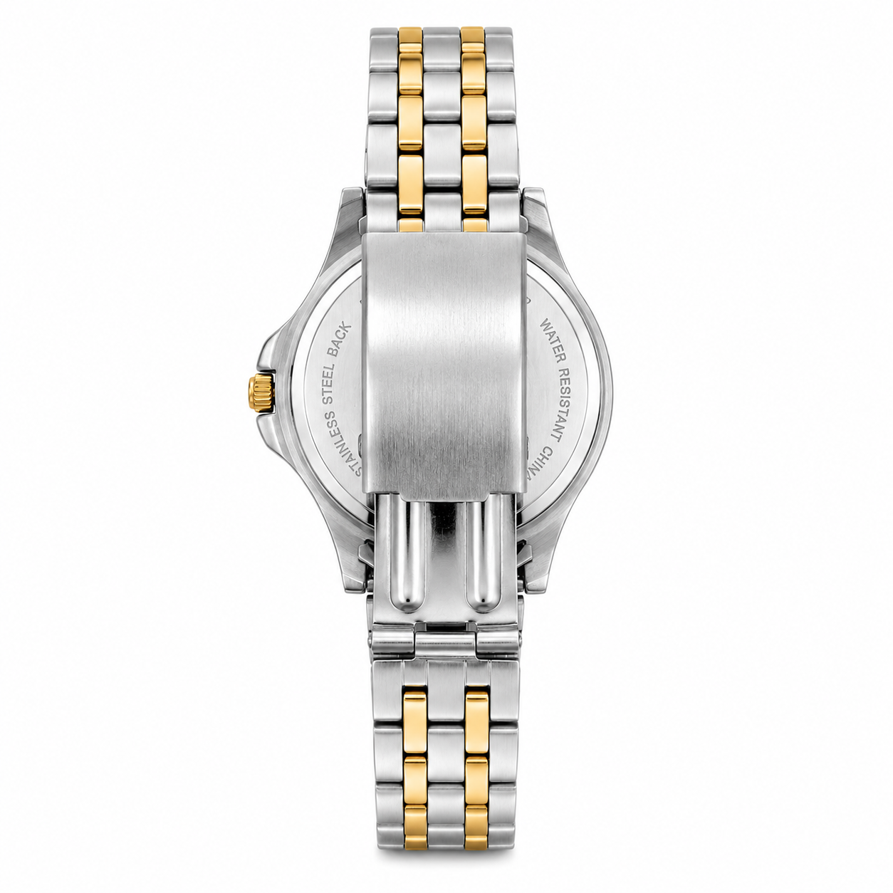 Aspen Two-Tone Date Quartz Watch - Requires a Battery