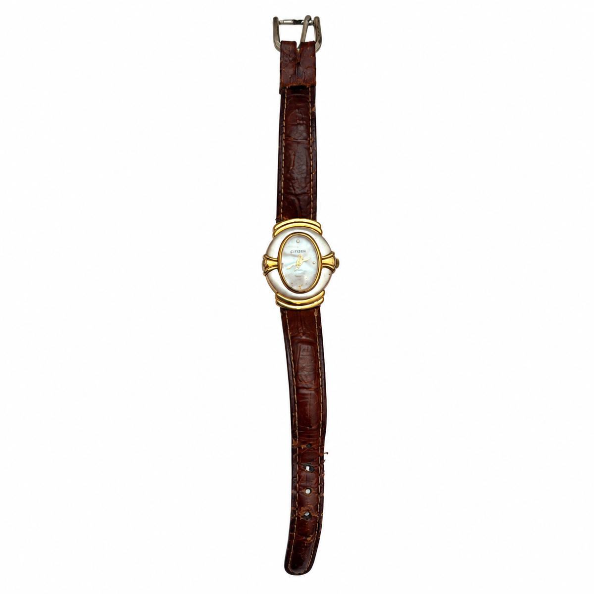 Vintage Cenere Oval Mother-of-Pearl Quartz Dress Watch - Requires a Battery