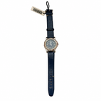 Vintage Edward Lynn Blue Dial Silver-Tone Quartz Watch - Requires a Battery