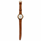 Vintage White Arabic Dial Small Seconds Quartz Watch - Requires a Battery