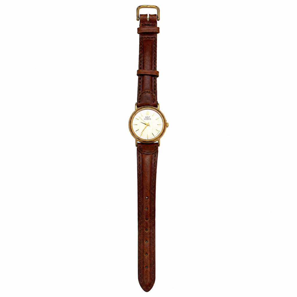 Vintage Geneva Silver Dial Gold-Tone Quartz Watch - Requires a Battery
