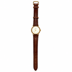 Vintage Geneva Silver Dial Gold-Tone Quartz Watch - Requires a Battery