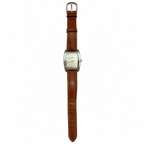 Vintage Valley Rectangular Silver Dial Quartz Watch - Requires a Battery