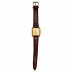 Vintage Mystique Square Small Seconds Quartz Watch - Requires a Battery