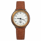Vintage White Arabic Dial Small Seconds Quartz Watch - Requires a Battery