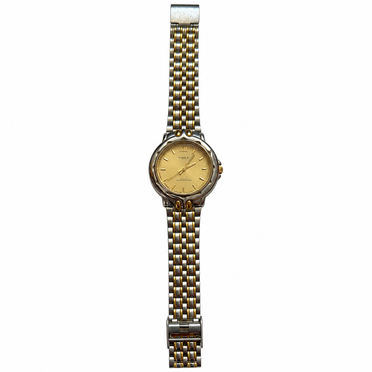 Vintage Swanson Japan Champagne Dial Two-Tone Watch - Requires a Battery