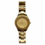 Vintage Paidu Gold-Tone Crystal Bezel Dress Watch - Requires a Battery