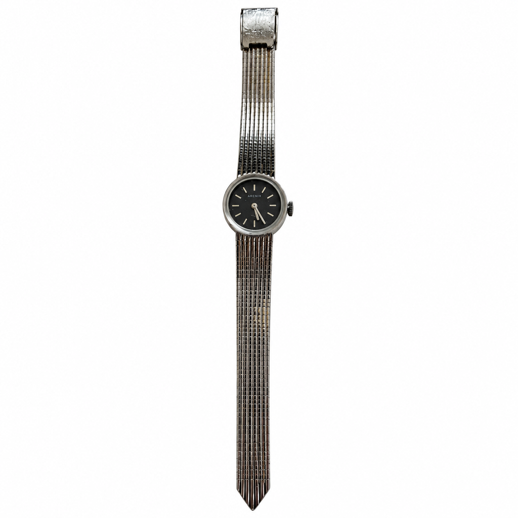 Vintage Empire Black Dial 17-Jewel Mechanical Watch - Requires Winding