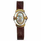 Vintage Cenere Oval Mother-of-Pearl Quartz Dress Watch - Requires a Battery