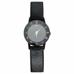 Vintage Black Roman Numeral Bezel Quartz Watch - Requires a Battery