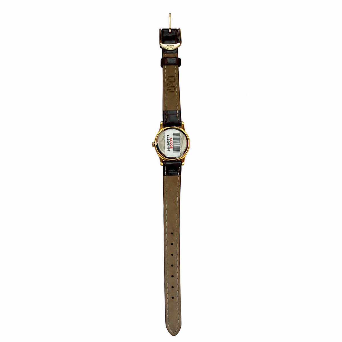 Vintage Q&Q Champagne Dial Gold-Tone Quartz Watch - Requires a Battery
