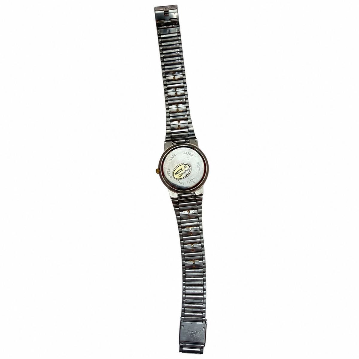 Vintage Edward Lynn Two-Tone Gold Dial Quartz Watch - Requires a Battery