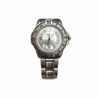 Vintage Edward Lynn 24-Hour Bezel Silver Quartz Watch - Requires a Battery