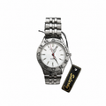 Vintage Edward Lynn Numbered Bezel White Dial Quartz Watch - Requires a Battery