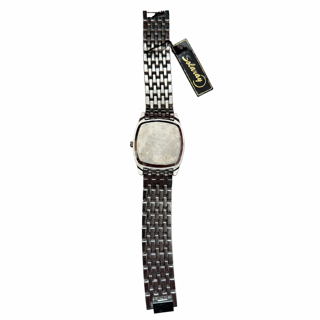 Vintage Edward Lynn Cushion Case White Dial Bracelet Watch - Requires a Battery