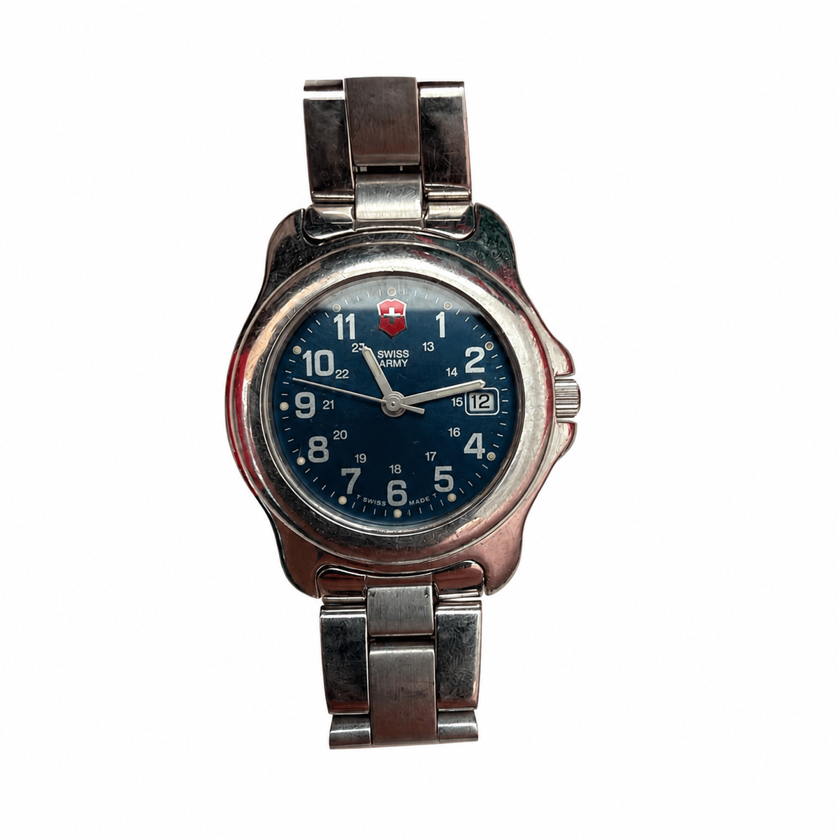 Vintage Victorinox Swiss Army Blue Dial Field Watch - Requires a Battery