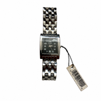 Vintage Edward Lynn Square Black Dial Bracelet Watch - Requires a Battery