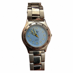 Vintage Edward Lynn Light Blue Dial Sports Watch - Requires a Battery