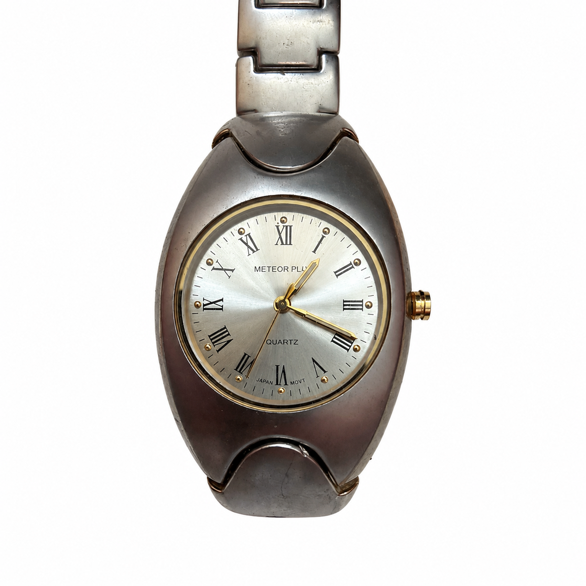 Vintage Meteor Plus Oval Roman Numeral Watch - Requires a Battery