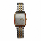 Vintage Citizen Rectangular Two-Tone Day-Date Watch - Requires a Battery