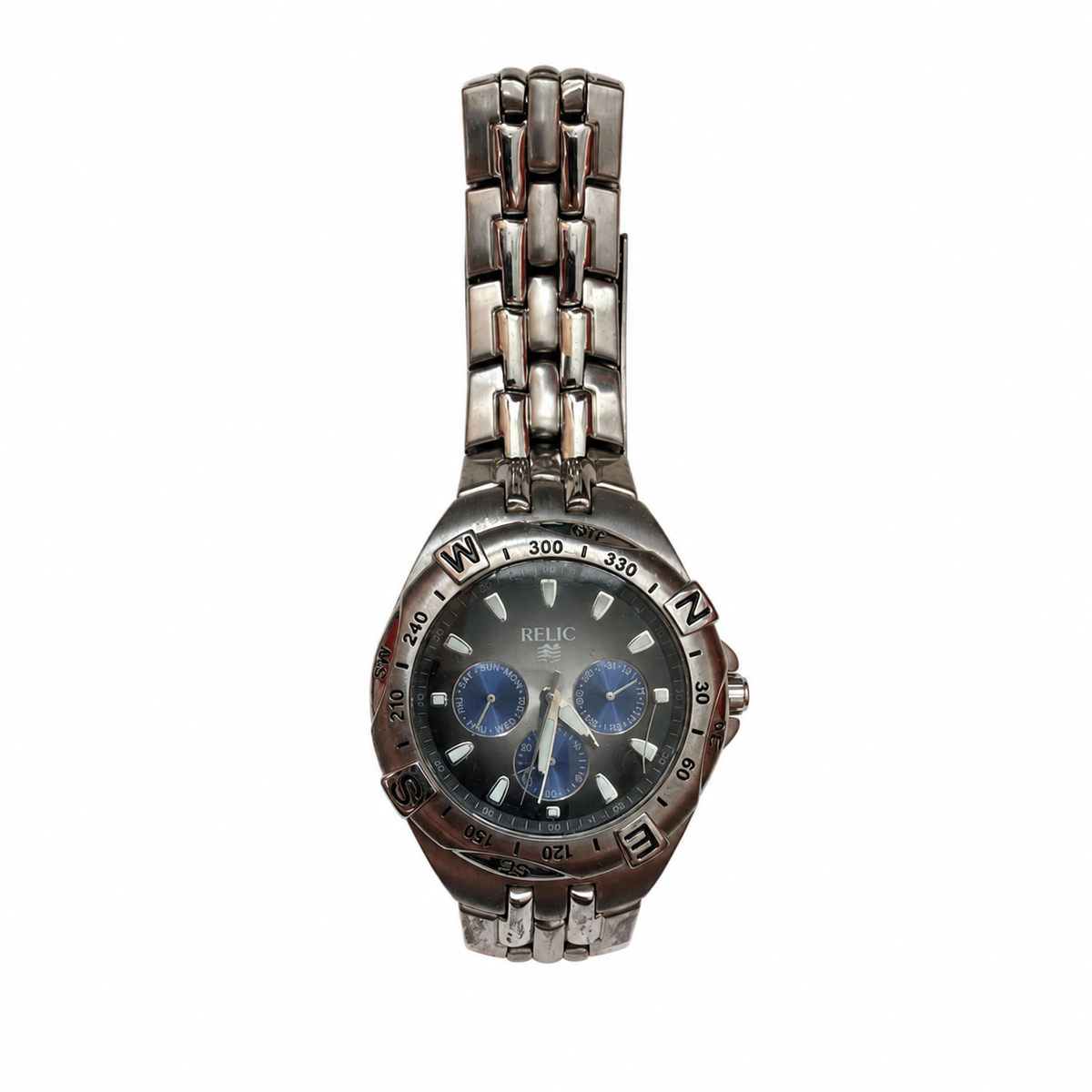 Vintage Relic ZR16372 Multifunction Compass Watch - Requires a Battery