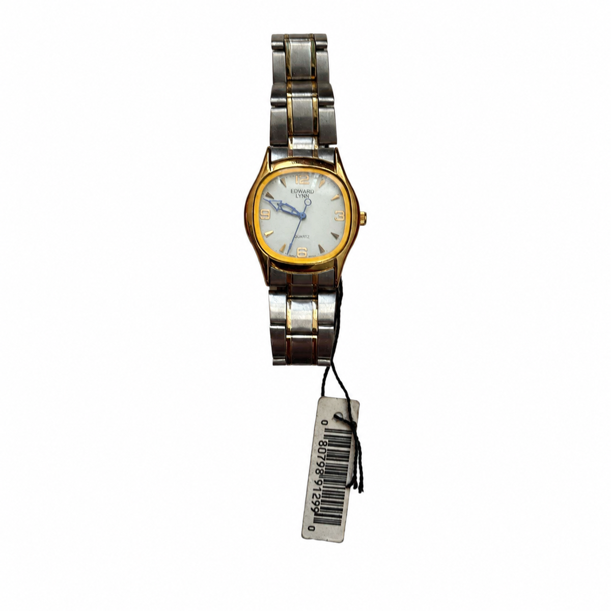Vintage Edward Lynn Two-Tone White Dial Watch - Requires a Battery